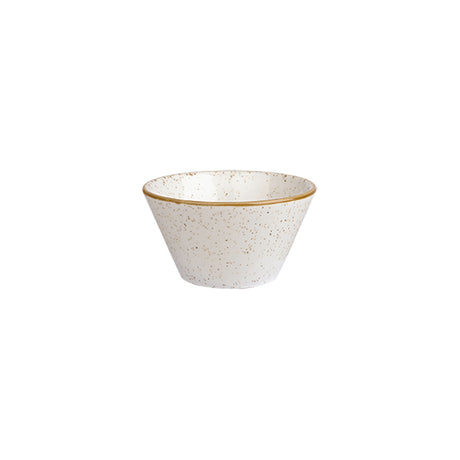 Sauce Dish - 90ml, Barley White, Stonecast from Churchill. made out of Porcelain and sold in boxes of 6. Hospitality quality at wholesale price with The Flying Fork!