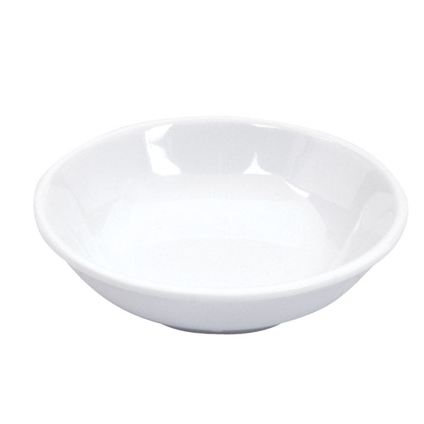 Sauce Dish - White, 70mm from Ryner Melamine. Sold in boxes of 24. Hospitality quality at wholesale price with The Flying Fork!