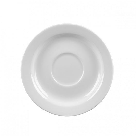 Saucer To Suit 9931002 from Churchill. made out of Porcelain and sold in boxes of 12. Hospitality quality at wholesale price with The Flying Fork!