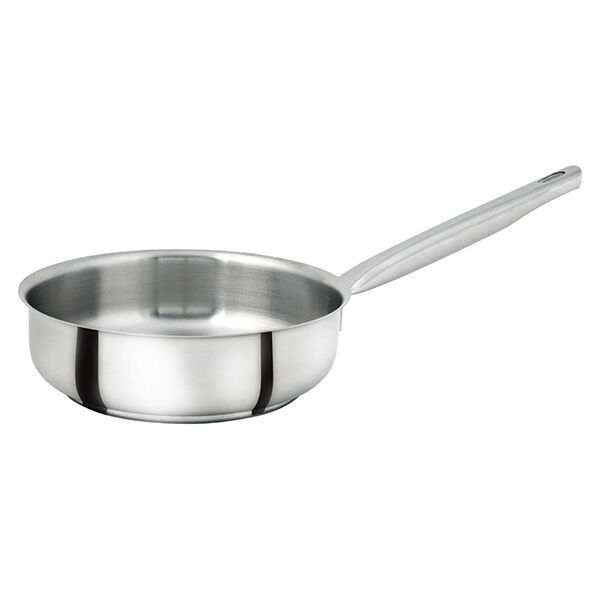 Saute Pan - 18-10, No Cover, 240 x 60mm-2.7Lt from Pujadas. Sold in boxes of 1. Hospitality quality at wholesale price with The Flying Fork!
