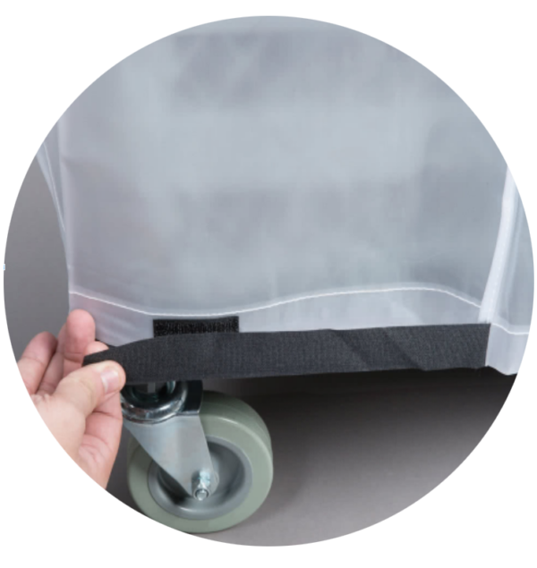 PVC Trolley Cover With Velcro Straps Clear from Chef Inox. Sold in boxes of 1. Hospitality quality at wholesale price with The Flying Fork!