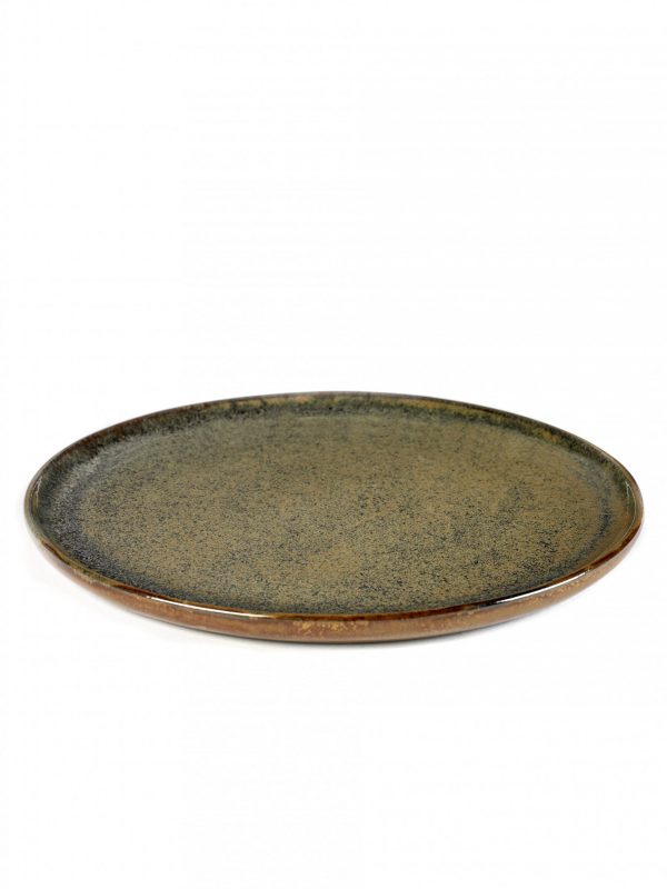 Round Plate Large Surface - 270x15mm, Indi Grey from Serax. made out of Ceramic and sold in boxes of 1. Hospitality quality at wholesale price with The Flying Fork!