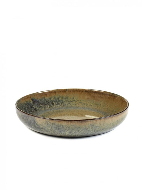 Deep Plate Large Surface - 210x40mm, Indi Grey from Serax. made out of Ceramic and sold in boxes of 1. Hospitality quality at wholesale price with The Flying Fork!