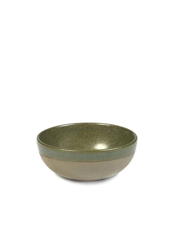 Round Bowl Small Surface - 110x45mm, Grey-Camogreen from Serax. made out of Ceramic and sold in boxes of 1. Hospitality quality at wholesale price with The Flying Fork!