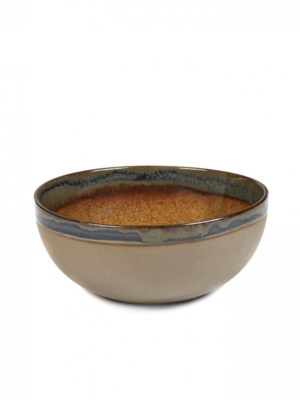 Round Bowl Medium Surface - 190x80mm, Rusty Brown from Serax. made out of Ceramic and sold in boxes of 1. Hospitality quality at wholesale price with The Flying Fork!