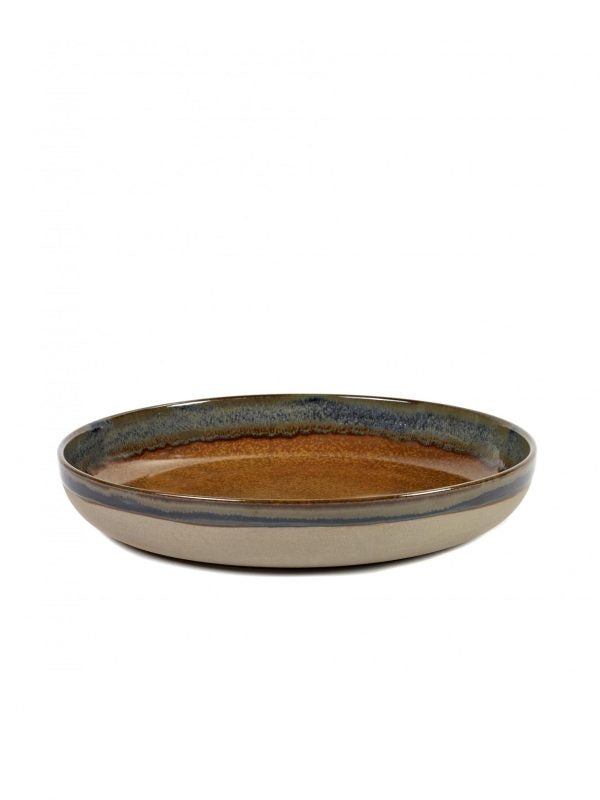 Round Flared Platter Surface - 320x55mm, Rusty Brown from Serax. Sold in boxes of 1. Hospitality quality at wholesale price with The Flying Fork!