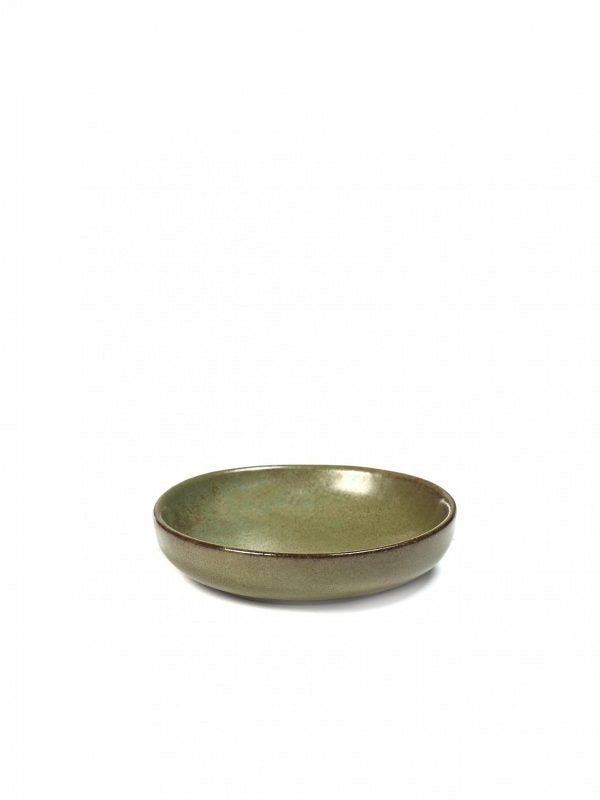 Round Olive-Sauce Dish Surface - 90x20mm, Camogreen from Serax. Sold in boxes of 1. Hospitality quality at wholesale price with The Flying Fork!