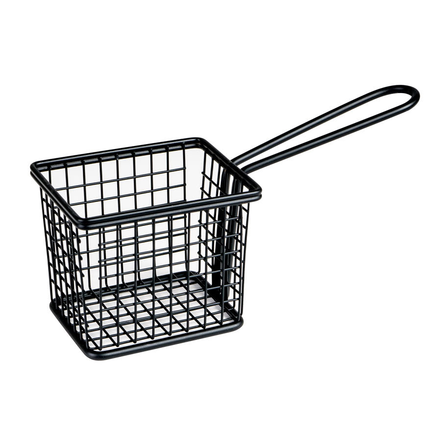 Service Basket - Rectangular, Black 94 x 78 x 80mm from Moda. Sold in boxes of 1. Hospitality quality at wholesale price with The Flying Fork!