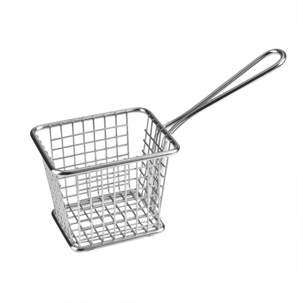 Service Basket Rect. - S-S, 94 x 78 x 78mm from Athena. made out of Stainless Steel and sold in boxes of 1. Hospitality quality at wholesale price with The Flying Fork!