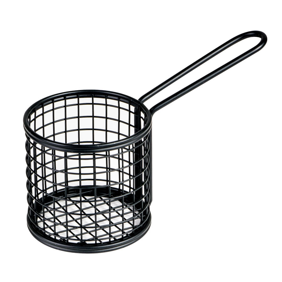 Service Basket - Round, Black 84 x 80 x 180mm from Moda. Sold in boxes of 1. Hospitality quality at wholesale price with The Flying Fork!