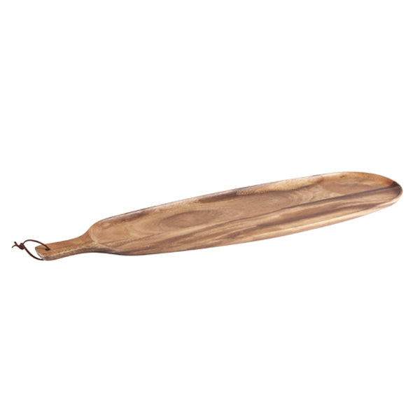 Serving Board - Oval, Rustic, 600 x 170mm from Moda. Sold in boxes of 1. Hospitality quality at wholesale price with The Flying Fork!