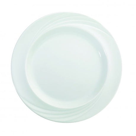 Flat Plate With Rim - 240mm, Donna Senior from Schonwald. made out of Porcelain and sold in boxes of 6. Hospitality quality at wholesale price with The Flying Fork!