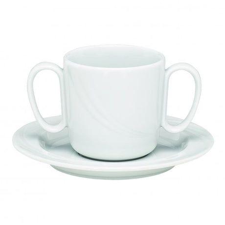 Mug 2 Handles - Donna Senior from Schonwald. made out of Porcelain and sold in boxes of 6. Hospitality quality at wholesale price with The Flying Fork!