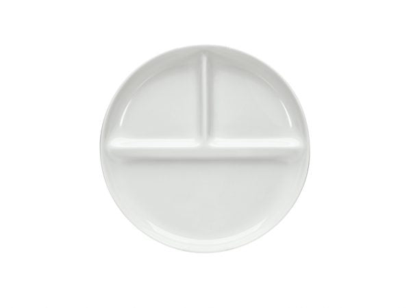 Plate Flat 3 Compartment - 230mm, Healthcare from Schonwald. made out of Porcelain and sold in boxes of 6. Hospitality quality at wholesale price with The Flying Fork!