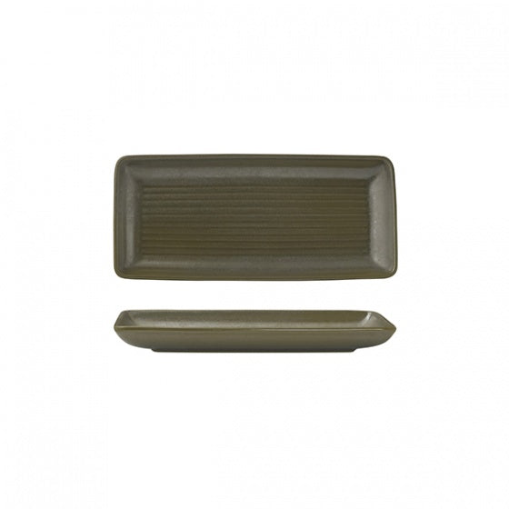 Share Platter - 220x100mm, Zuma Cargo from Zuma. Ribbed, made out of Ceramic and sold in boxes of 6. Hospitality quality at wholesale price with The Flying Fork!