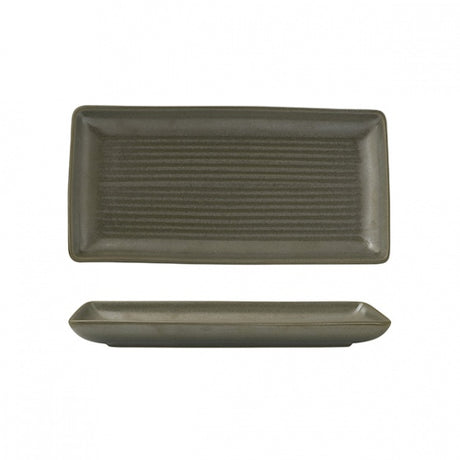 Share Platter - 250x125mm, Zuma Cargo from Zuma. Ribbed, made out of Ceramic and sold in boxes of 6. Hospitality quality at wholesale price with The Flying Fork!
