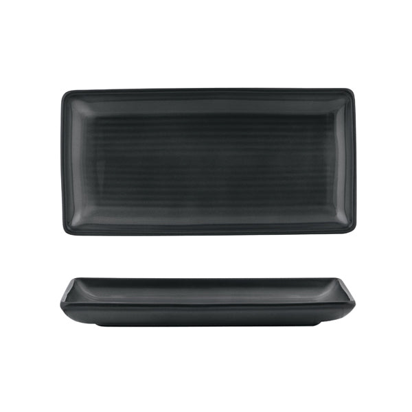 Share Platter - 250x125mm, Zuma Jupiter from Zuma. Ribbed, made out of Ceramic and sold in boxes of 6. Hospitality quality at wholesale price with The Flying Fork!