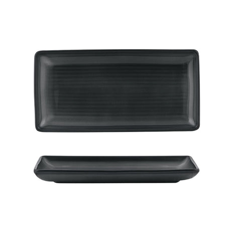 Share Platter - 250x125mm, Zuma Jupiter from Zuma. Ribbed, made out of Ceramic and sold in boxes of 6. Hospitality quality at wholesale price with The Flying Fork!