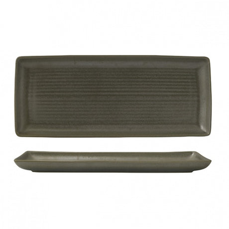 Share Platter - 335x140mm, Zuma Cargo from Zuma. Ribbed, made out of Ceramic and sold in boxes of 6. Hospitality quality at wholesale price with The Flying Fork!
