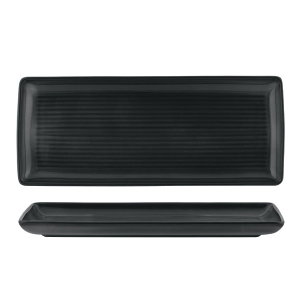 Share Platter - 335x 40mm, Zuma Jupiter from Zuma. Ribbed, made out of Ceramic and sold in boxes of 6. Hospitality quality at wholesale price with The Flying Fork!