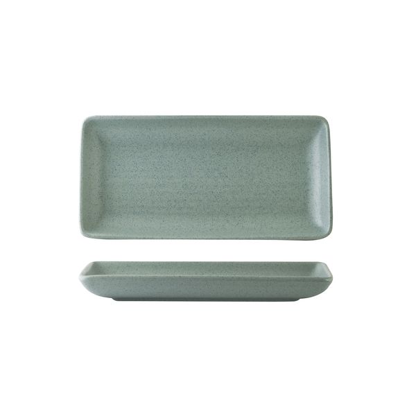 Share Platter - 220x100mm, Zuma Mint from Zuma. Ribbed, made out of Ceramic and sold in boxes of 6. Hospitality quality at wholesale price with The Flying Fork!