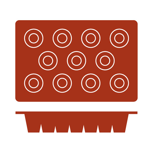 Silicon Mould - Baba, 11 Cup from Frenti. Non-Stick and sold in boxes of 1. Hospitality quality at wholesale price with The Flying Fork!