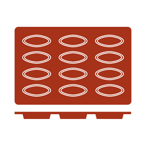 Silicon Mould - Barqueta, 12 Cup from Frenti. Non-Stick and sold in boxes of 1. Hospitality quality at wholesale price with The Flying Fork!