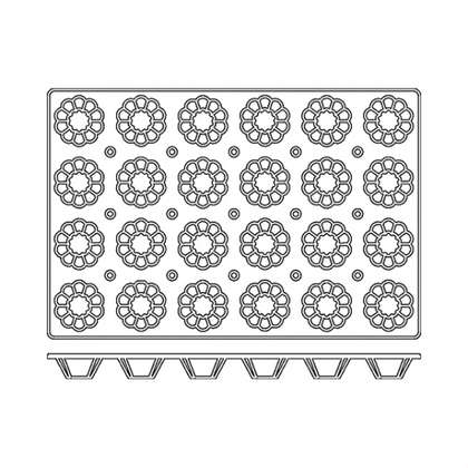 Silicon Mould - Brioche, 24 Cup from Frenti. Non-Stick and sold in boxes of 1. Hospitality quality at wholesale price with The Flying Fork!