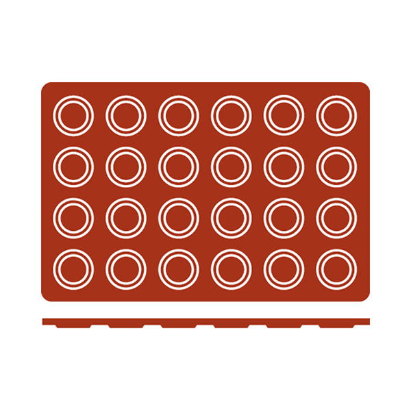 Silicon Mould - Florentino, 24 Cup from Frenti. Non-Stick and sold in boxes of 1. Hospitality quality at wholesale price with The Flying Fork!