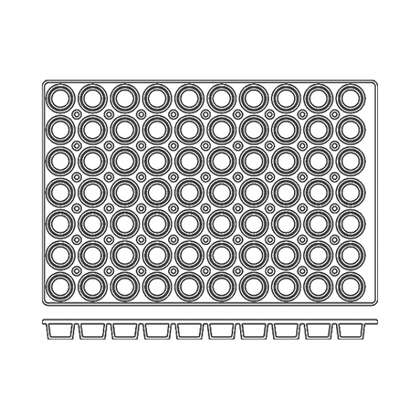 Silicon Mould - Mini Muffin, 70 Cup from Frenti. Non-Stick and sold in boxes of 1. Hospitality quality at wholesale price with The Flying Fork!