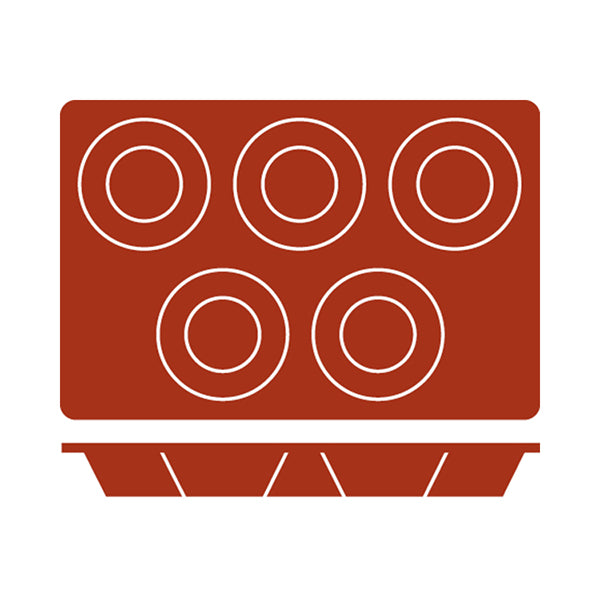 Silicon Mould - Muffin, 5 Cup from Frenti. Non-Stick and sold in boxes of 1. Hospitality quality at wholesale price with The Flying Fork!
