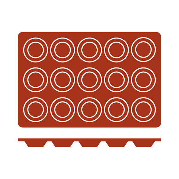 Silicon Mould - Tartaleta, 15 Cup from Frenti. Non-Stick and sold in boxes of 1. Hospitality quality at wholesale price with The Flying Fork!