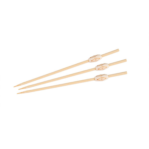 Skewer - Bamboo, Aztec, 120mm from TheFlyingFork. Sold in boxes of 12 Packs. Hospitality quality at wholesale price with The Flying Fork!