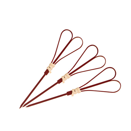 Skewer - Bamboo, Heart, Red, 120mm from TheFlyingFork. Sold in boxes of 10 Packs. Hospitality quality at wholesale price with The Flying Fork!
