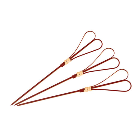 Skewer - Bamboo, Heart, Red, 150mm from TheFlyingFork. Sold in boxes of 10 Packs. Hospitality quality at wholesale price with The Flying Fork!