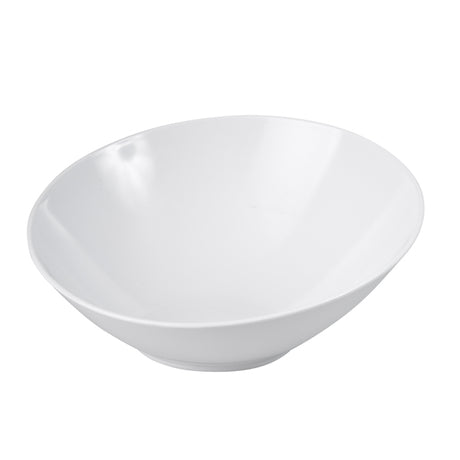 Slant Bowl - White, 300mm from Ryner Melamine. Sold in boxes of 3. Hospitality quality at wholesale price with The Flying Fork!