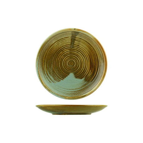 Small Round Coupe Plate Nourish, 205mm from Cheforward. made out of Porcelain and sold in boxes of 12. Hospitality quality at wholesale price with The Flying Fork!