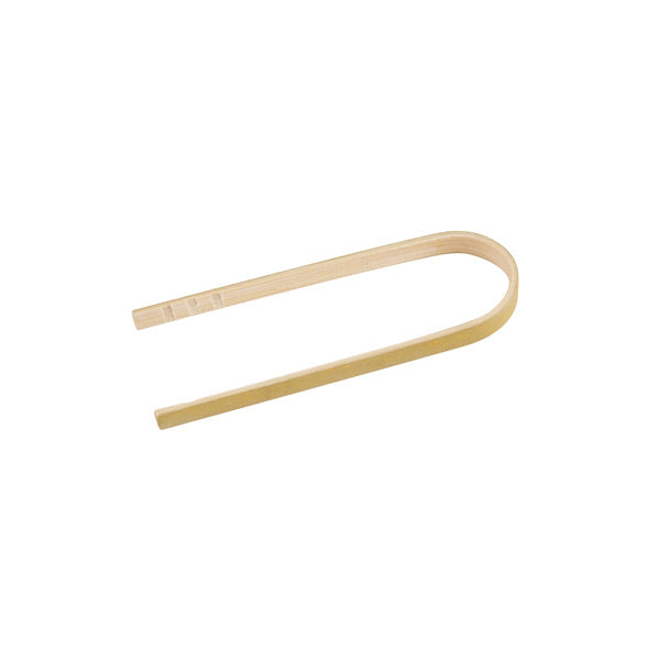 Snack Tong - Bamboo, 80mm from TheFlyingFork. Sold in boxes of 1. Hospitality quality at wholesale price with The Flying Fork!