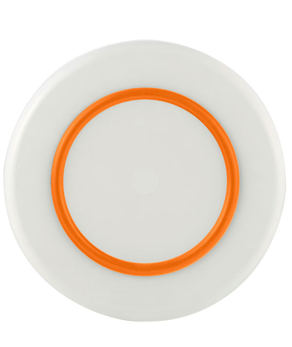 Unbreakable Large Plate 25cm with Orange Base: Pack of 12