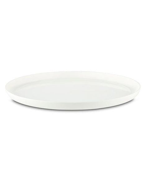 Unbreakable Medium Plate 21cm with Black Base from Palm Products. made out of Ultradur�� PBT and sold in boxes of 12. Hospitality quality at wholesale price with The Flying Fork!