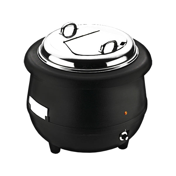 Soup Warmer - Black Body, 10.0Lt from Sunnex. Sold in boxes of 1. Hospitality quality at wholesale price with The Flying Fork!