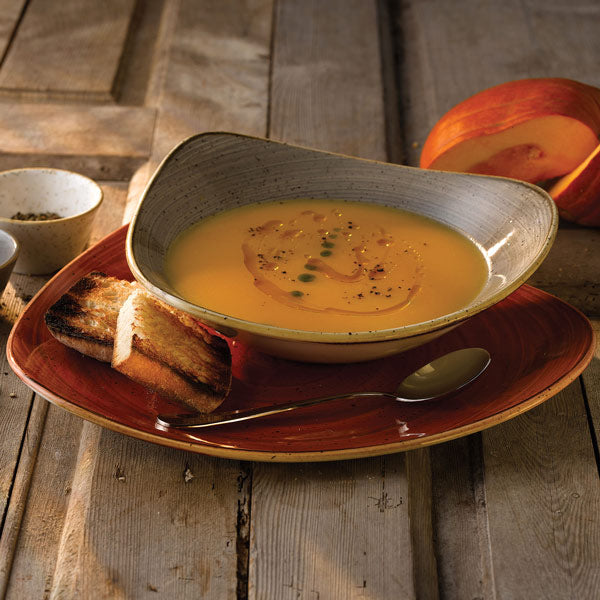 Triangular Bowl - 153mm, Spiced Orange, Stonecast: Pack of 12