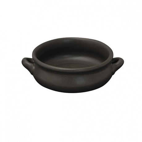 Spanish Dish - 400ml, Zuma Charcoal from Zuma. With handles, made out of Ceramic and sold in boxes of 6. Hospitality quality at wholesale price with The Flying Fork!