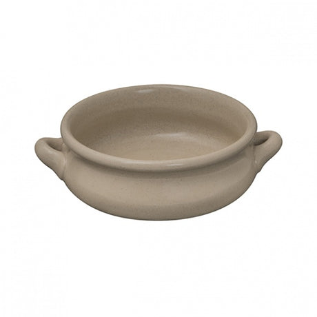 Spanish Dish - 410ml, Zuma Sand from Zuma. With handles, made out of Ceramic and sold in boxes of 6. Hospitality quality at wholesale price with The Flying Fork!