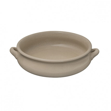 Spanish Dish - 700ml, Zuma Sand from Zuma. With handles, made out of Ceramic and sold in boxes of 6. Hospitality quality at wholesale price with The Flying Fork!