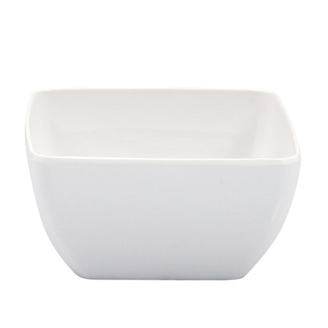 Square Bowl - White, 130 x 130 x 70mm from Ryner Melamine. Sold in boxes of 12. Hospitality quality at wholesale price with The Flying Fork!