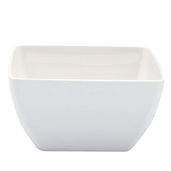 Square Bowl - White, 190 x 190 x 100mm from Ryner Melamine. Sold in boxes of 6. Hospitality quality at wholesale price with The Flying Fork!