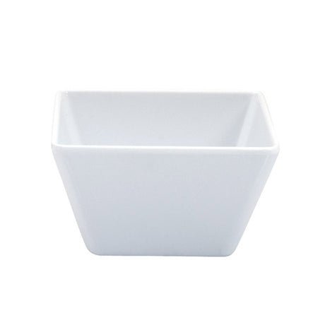 Square Bowl - White, 70 x 70 x 42mm from Ryner Melamine. Sold in boxes of 12. Hospitality quality at wholesale price with The Flying Fork!