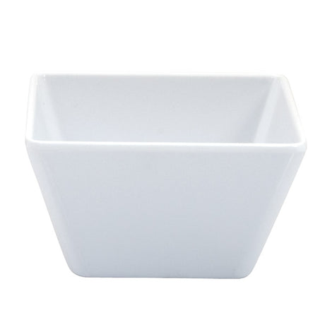 Square Bowl - White, 130 x 130 x 70mm from Ryner Melamine. Sold in boxes of 6. Hospitality quality at wholesale price with The Flying Fork!