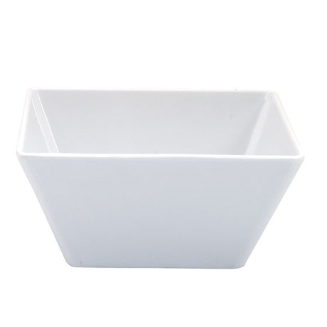 Square Bowl - White, 180 x 180 x 85mm from Ryner Melamine. Sold in boxes of 6. Hospitality quality at wholesale price with The Flying Fork!